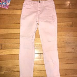 Pale pink jeans